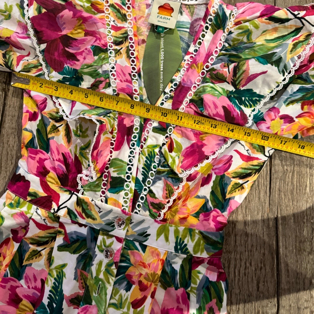 FARM Rio Flowers Romper- XS. - Picture 8 of 11